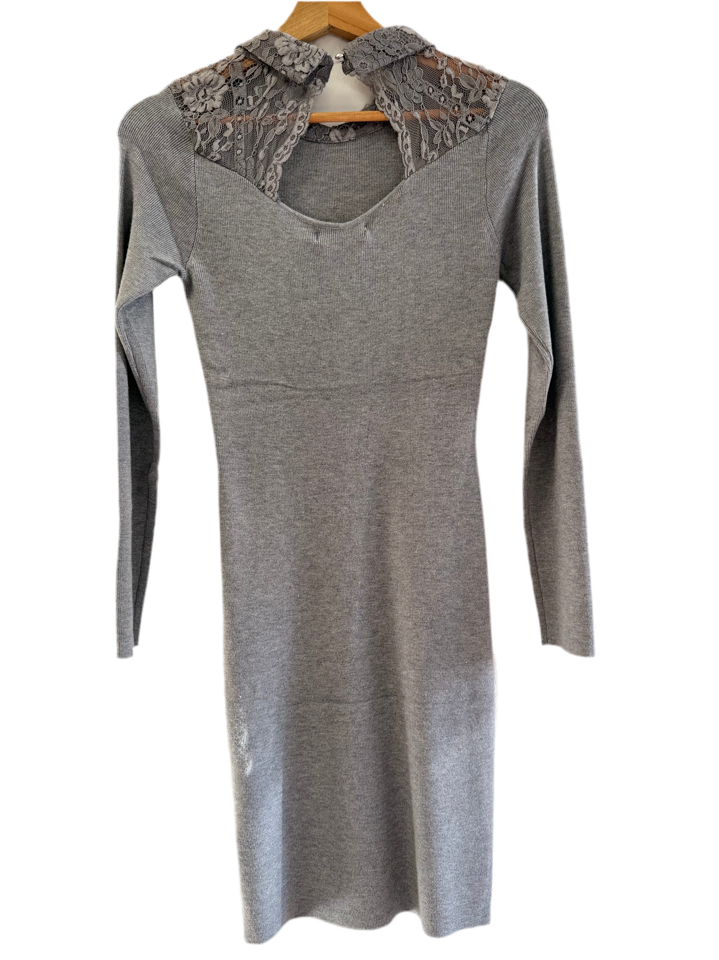 Kleid "Mira" mit Spitzenkragen