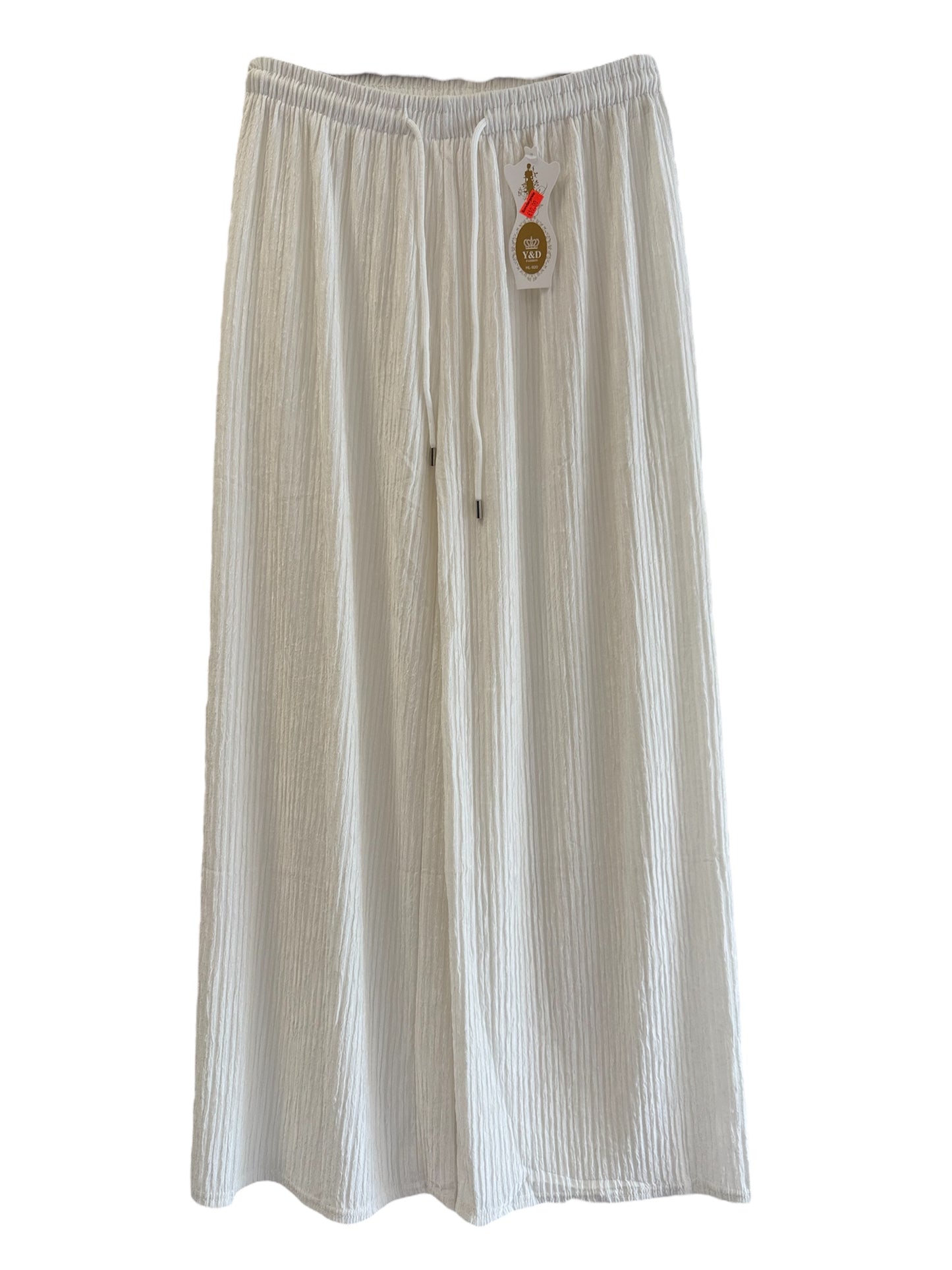Elina – Crinkle-Hose mit Kordelzug