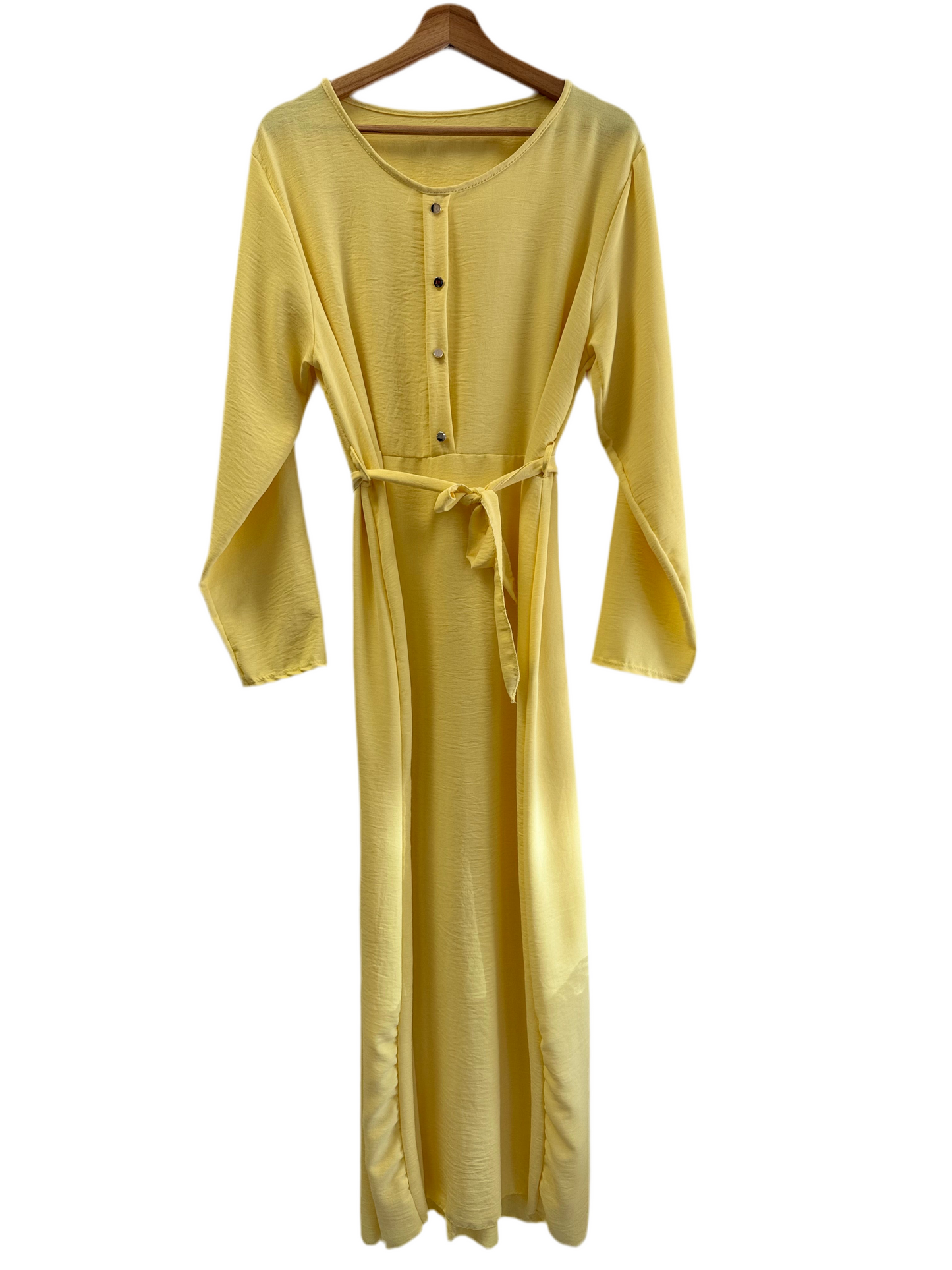 Lina – Leichte Abaya mit Knopfleiste