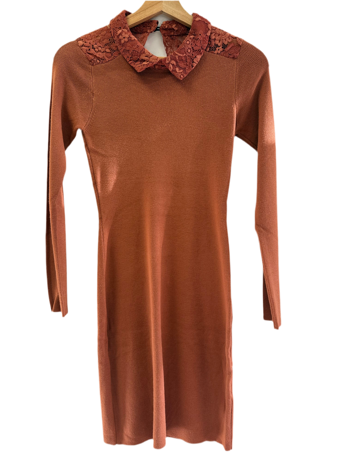 Kleid "Mira" mit Spitzenkragen