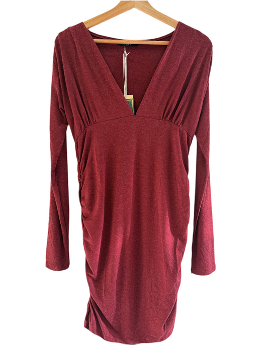 Kleid „Alissa“ – feminin und elegant in Bordeauxrot
