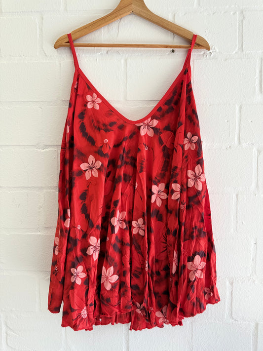 ALOHA – Sommer-Top mit Batikprint