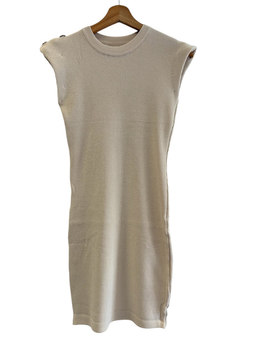 Lina – Rippkleid in Creme