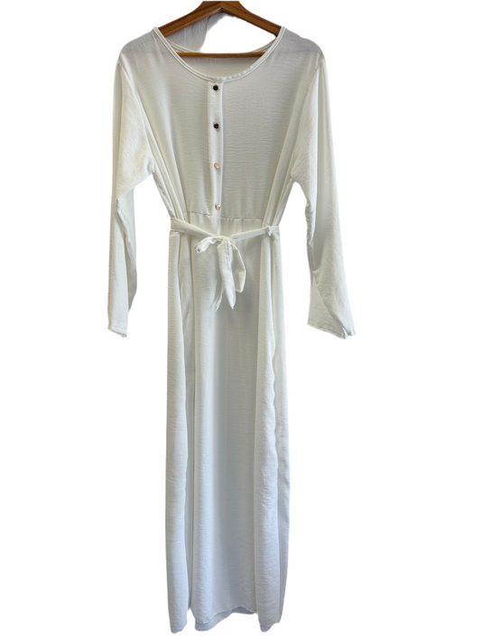 Lina – Leichte Abaya mit Knopfleiste