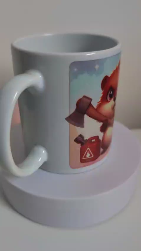 Grumpy – Tasse mit Axt, Benzinkanister & Haltung
Motiv Nr. 78
